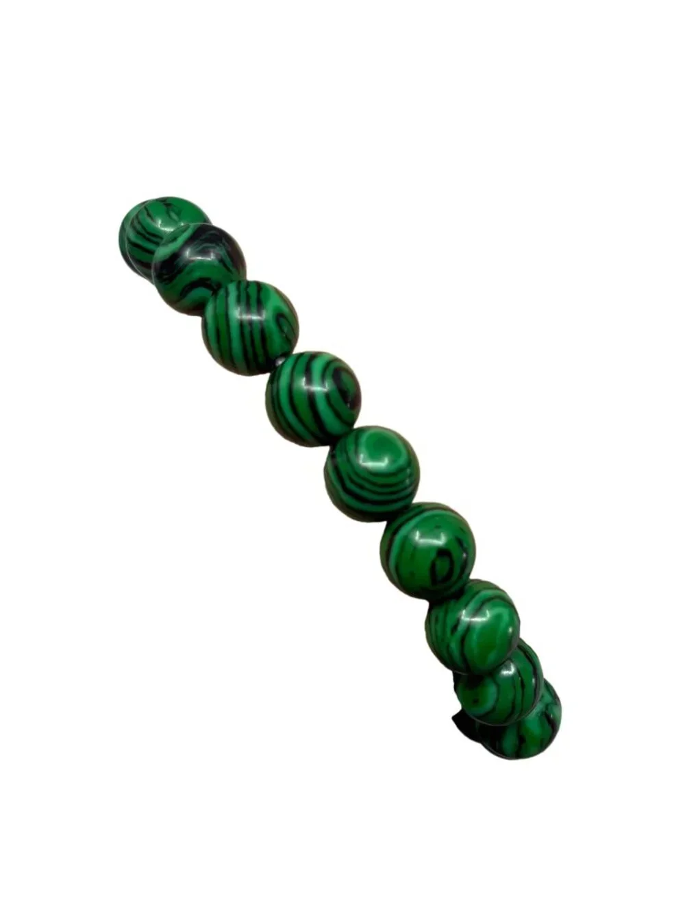 8mm Natural Green Malachite Bead Bracelet Genuine Crystal Gemstone Custom Size